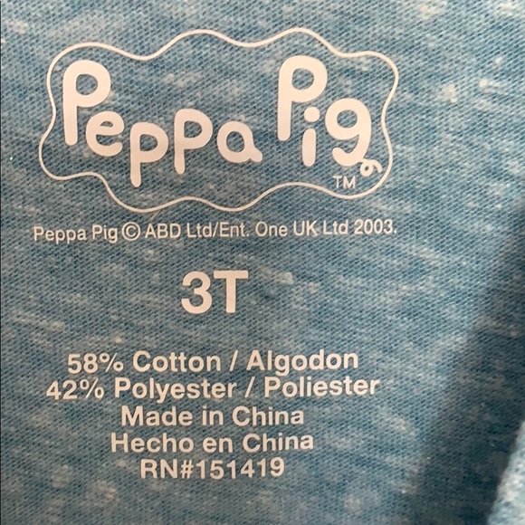 Toddler girls peps pig short sleeve graphic tee - Picture 4 of 5